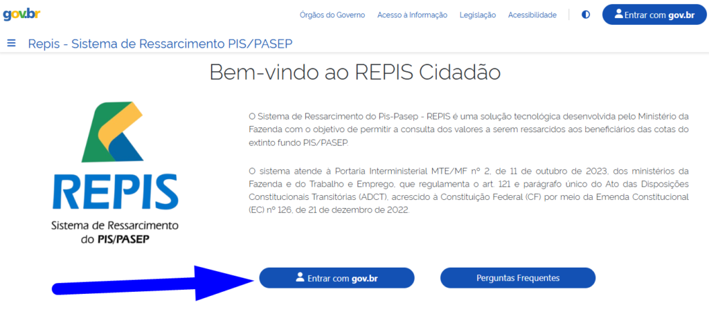 Bem vindo ao REPIS Cidadão